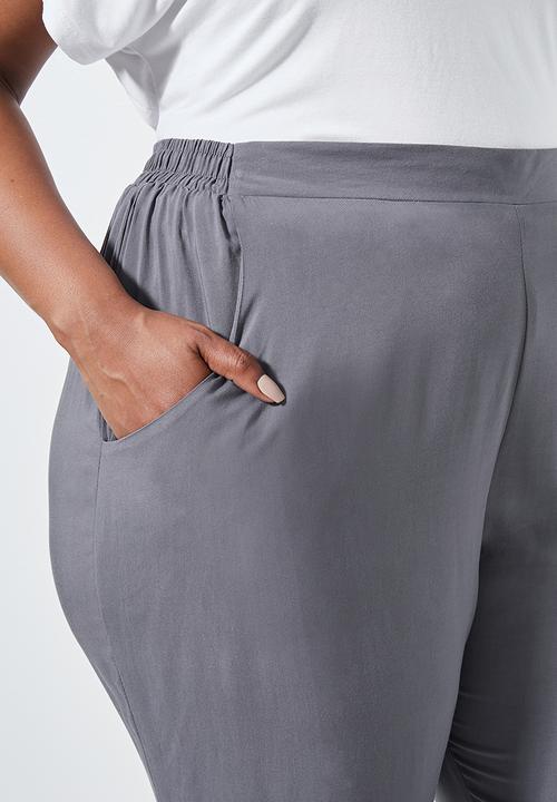 Superbalist - Easy pull on pant - charcoal