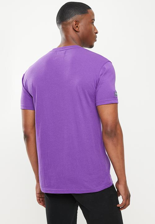 Superdry. - Heritage mountain relax tee - winter purple