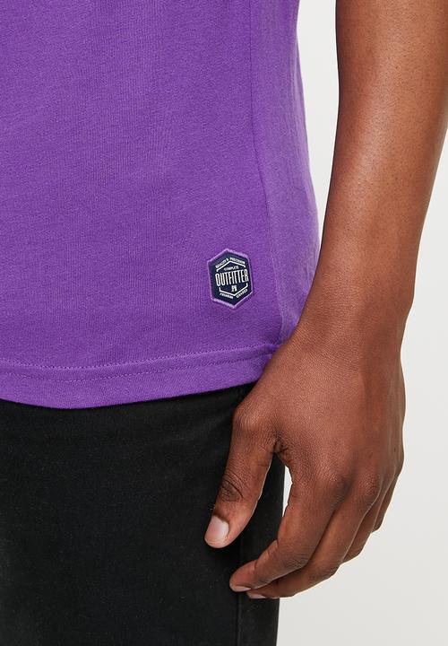 Superdry. - Heritage mountain relax tee - winter purple