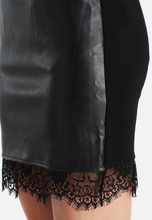Vero Moda - Rue PU Lace Skirt