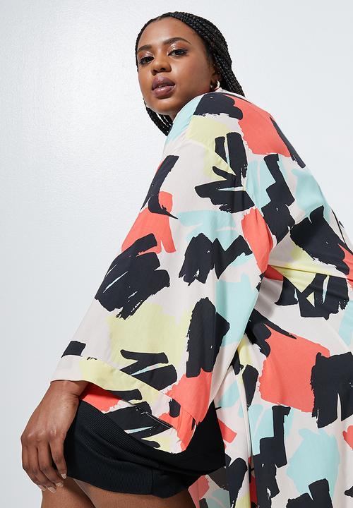 Superbalist - Longer length shacket - summer brush stroke