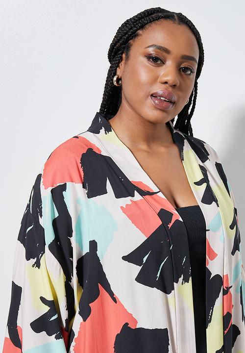 Superbalist - Longer length shacket - summer brush stroke