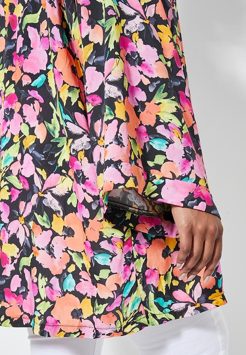 Superbalist - Midi length shacket - watercolour floral