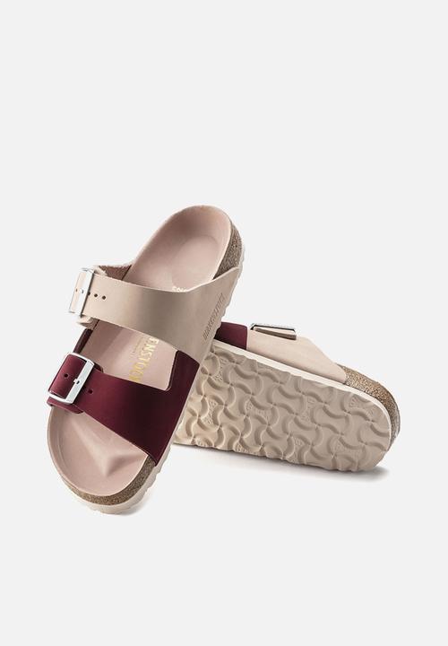 Birkenstock - Arizona split nubuck regular - maroon / light rose