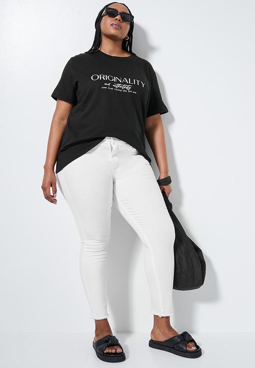 Superbalist - Originality slogan tee - black