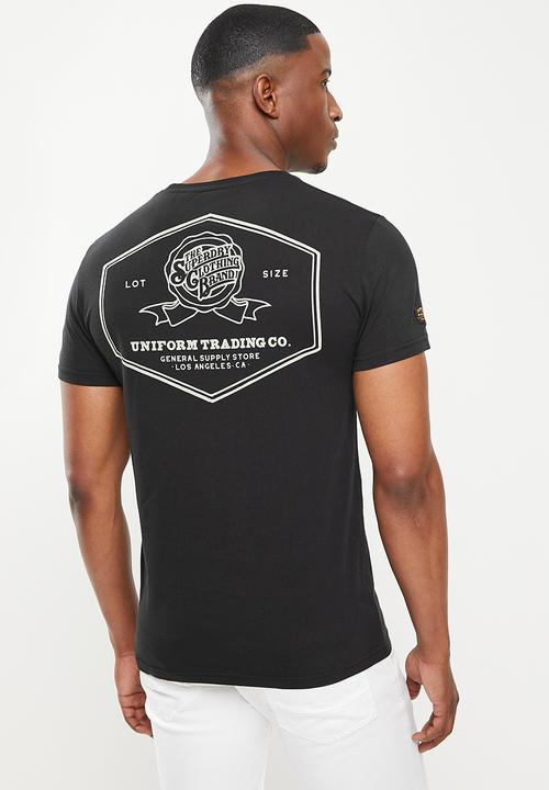 Superdry. - Ss workwear graphic tee - black