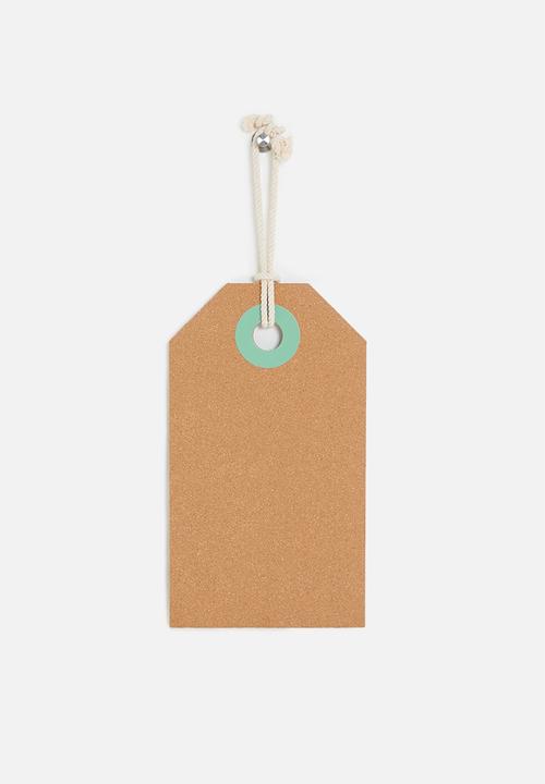 Present Time - Tag memo board - blue & neutral 