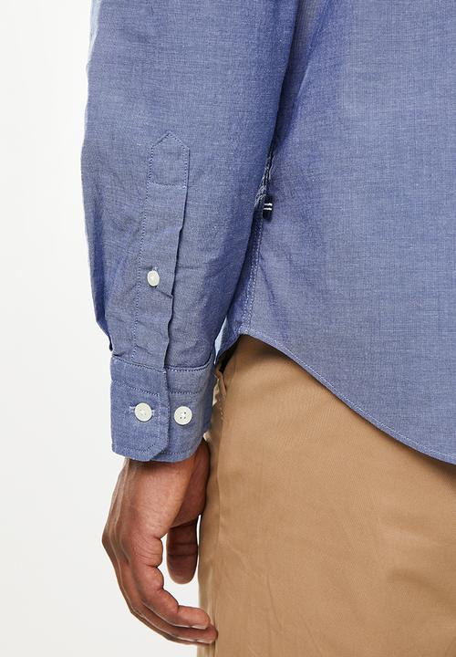 Nautica - W73000 long sleeve classic shirt  - blue