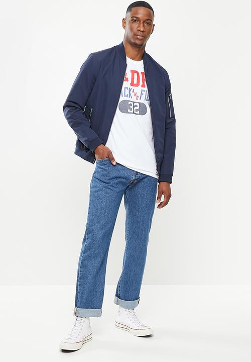 Superdry. - Track and field graphic tee - brilliant white