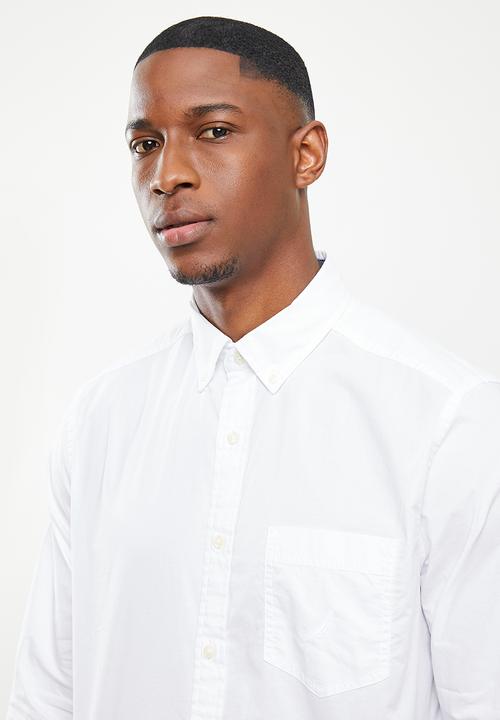 Nautica - W73000 long sleeve classic shirt  - white