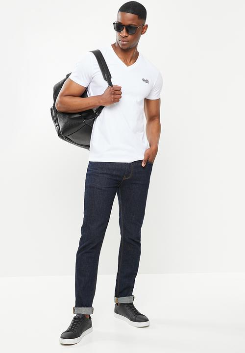 Superdry. - Ol classic vee tee - optic