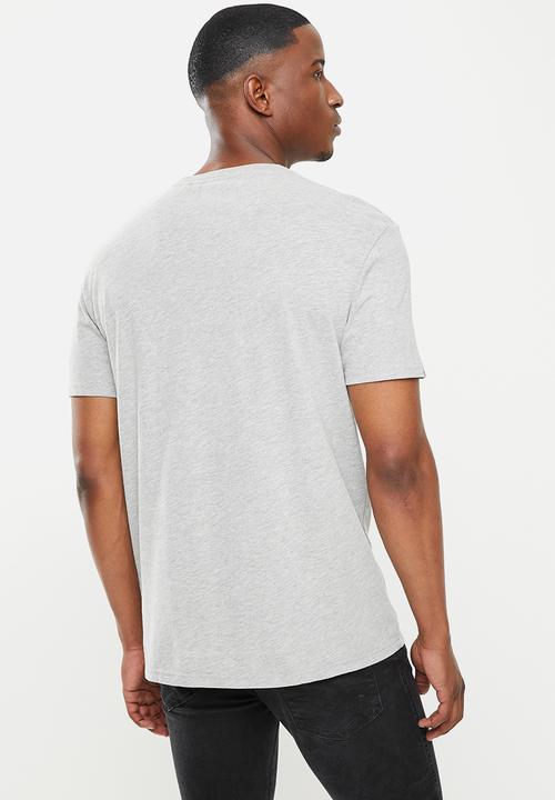 Superdry. - Military box fit graphic tee - grey marl