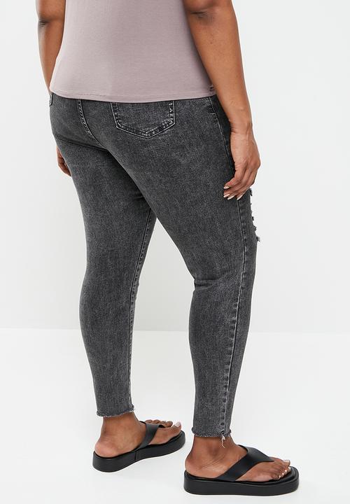Glamorous - Plus ripped skinny jeans - washed black