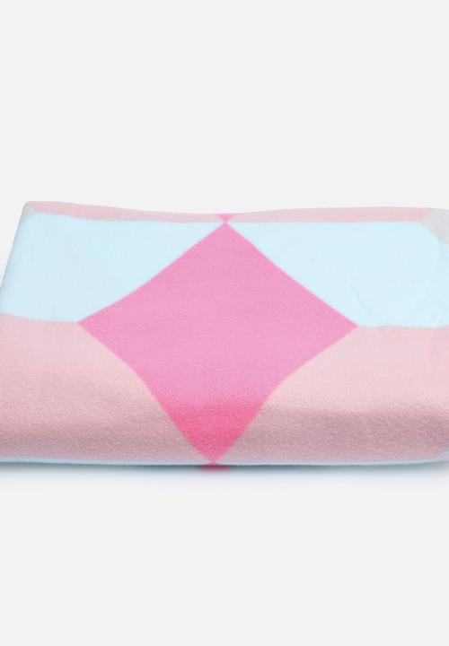 Present Time - Block fleece blanket 