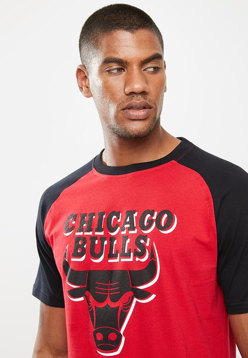 NBA - Nba bold & block T-shirt: bulls - black & red