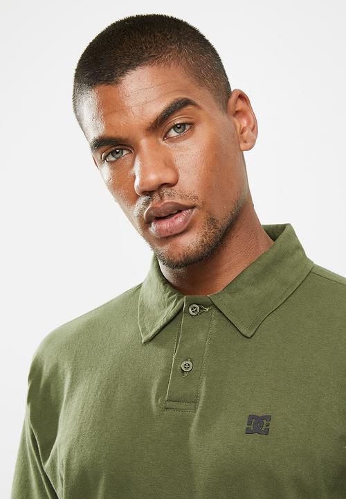 DC - Dc logo golf polo shirt - olive