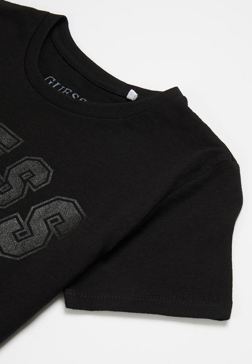 GUESS - Short sleeve guess tonal crew tee - black