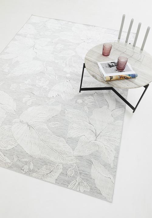 Hertex Haus - Linocut silverbush rug - multi