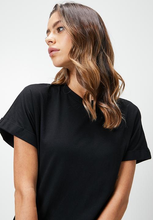 Blake - Midi T-shirt dress - black