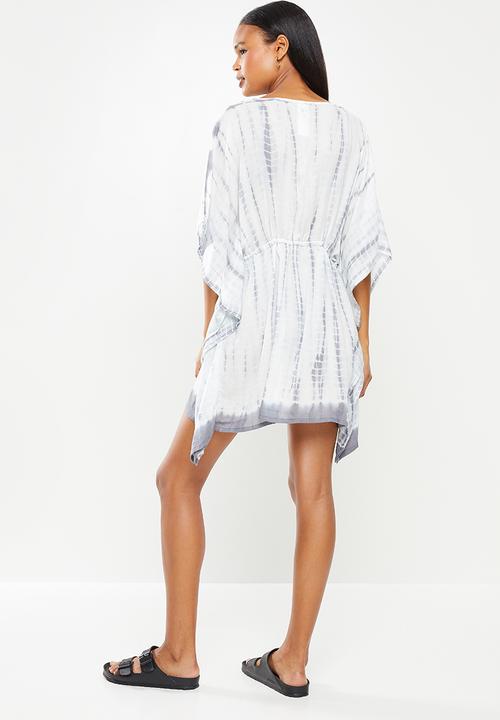 Lizzy - Lainey styled overswim - white & grey 