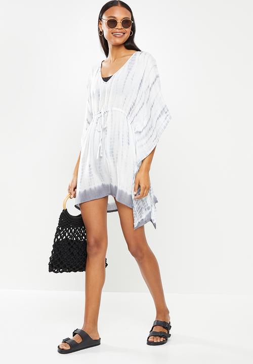 Lizzy - Lainey styled overswim - white & grey 
