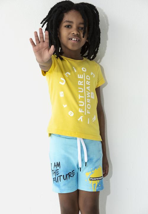 Flyersunion - Short sleeve step tee - yellow
