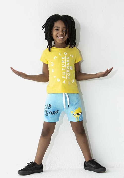Flyersunion - Short sleeve step tee - yellow