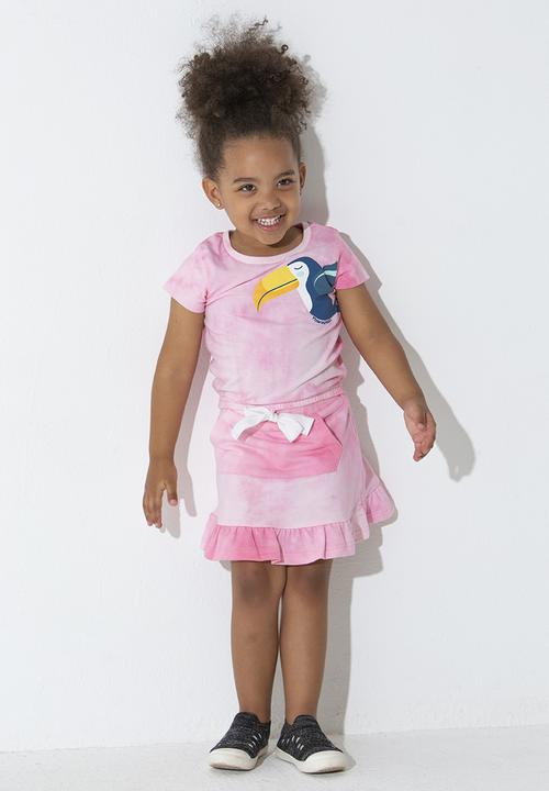 Flyersunion - Elastic waist top - pink spectra