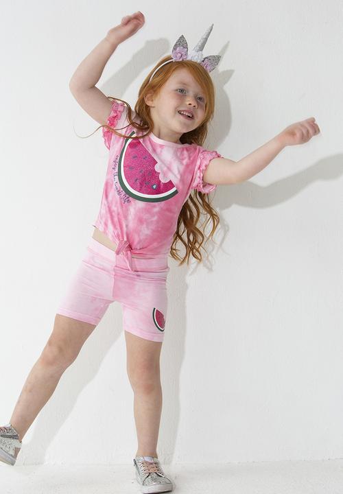 Flyersunion - Biker cycle tights - pink spectra