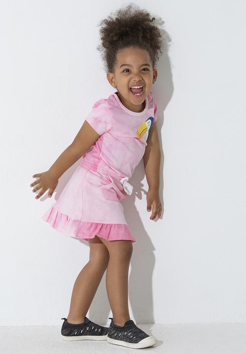 Flyersunion - Frill skirt - pink spectra