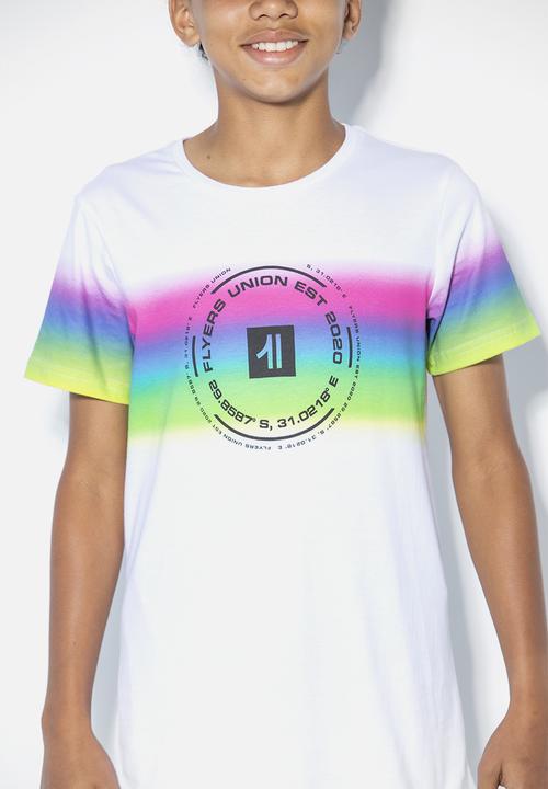 Flyersunion - Short sleeve print tee - white