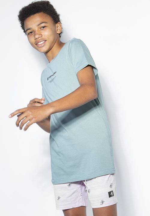 Flyersunion - Short sleeve print tee - sage
