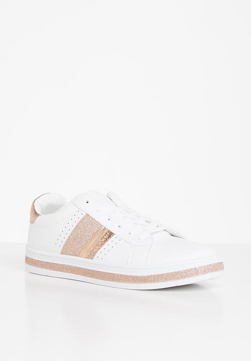 KANGOL - Rasna sneaker - white & rose gold