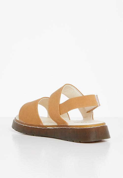 Jada - Double strap slingback sandal - tan