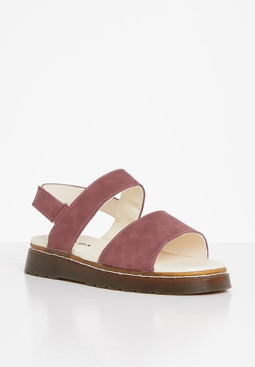 Jada - Double strap slingback sandal - grape