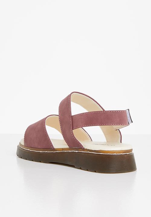 Jada - Double strap slingback sandal - grape
