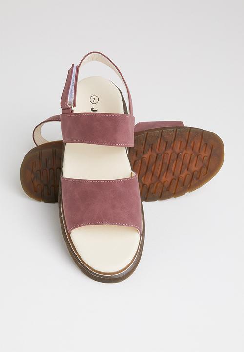 Jada - Double strap slingback sandal - grape