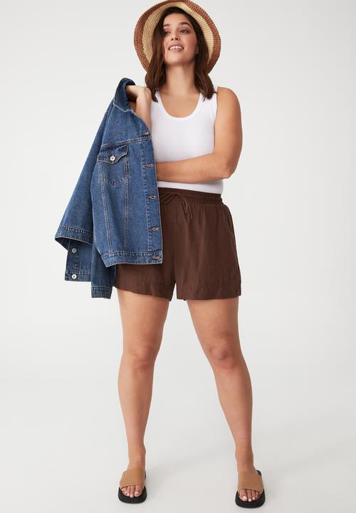 Cotton On - Curve daydreamer short - acorn
