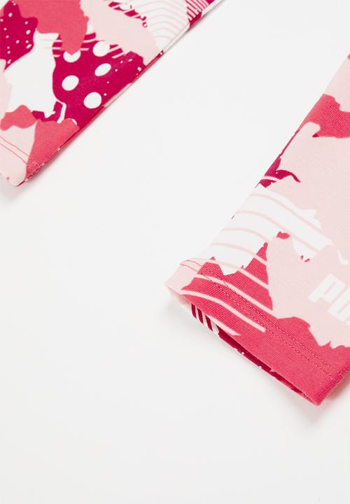 PUMA - Alpha aop leggings g - paradise pink-aop