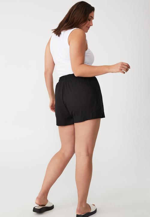 Cotton On - Curve daydreamer short - black