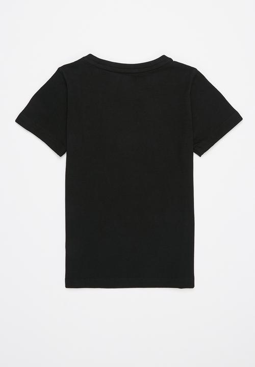 PUMA - Ess+ 2 col logo tee b - puma black-green flash