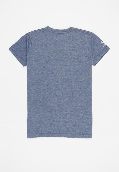 Quiksilver - Sa m&w ss tee yth - insignia blue heather