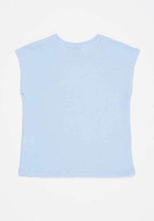 POLO - Girls olivia textured tee - light blue