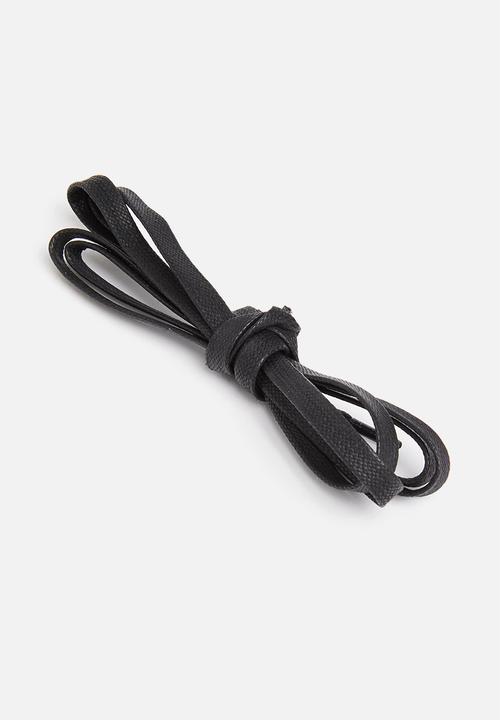 Binder - Waxed shoe laces 80cm - black