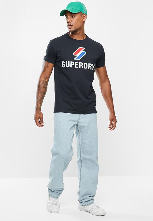 Superdry. - Sportstyle classic tee - deep navy