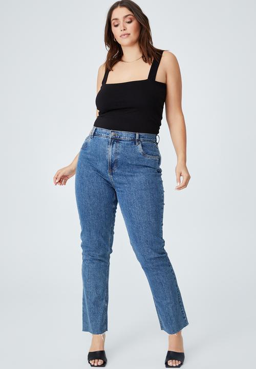 Cotton On - Curve wide strap tank - black
