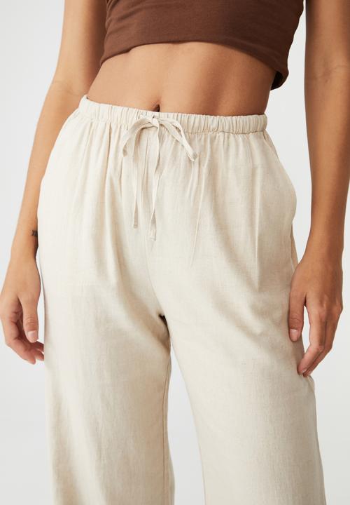 Cotton On - Getaway pull on pant - neutral
