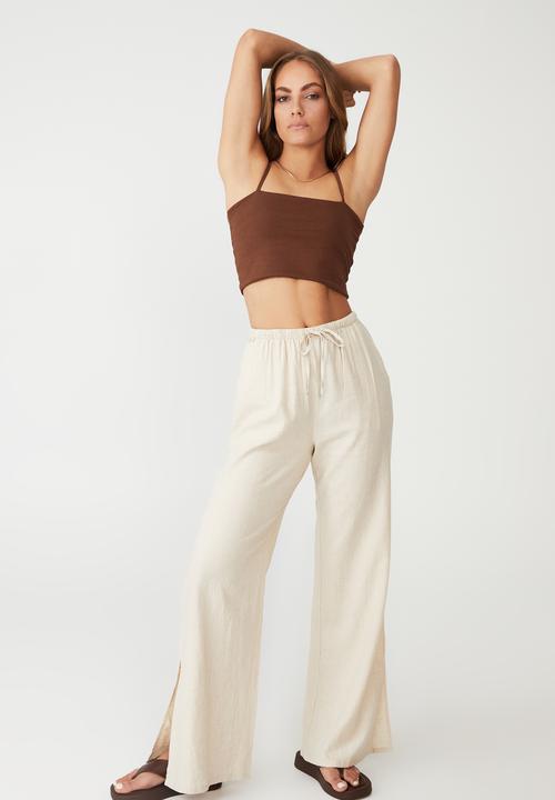 Cotton On - Getaway pull on pant - neutral
