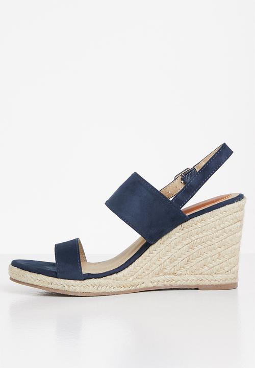 edit - Shelby espadrille wedge - navy