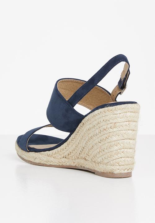 edit - Shelby espadrille wedge - navy